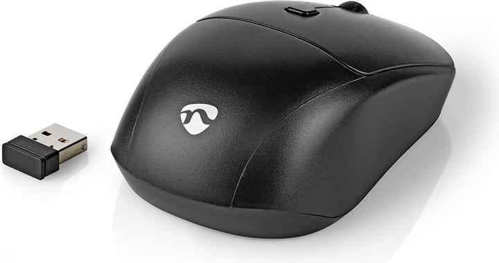 Actual product image Nedis KBMCW100BKDE Mouse and keyboard set Wireless mouse and keyboard connection: USB 800 / 1200 / 160 (DE, Wireless, Cable)