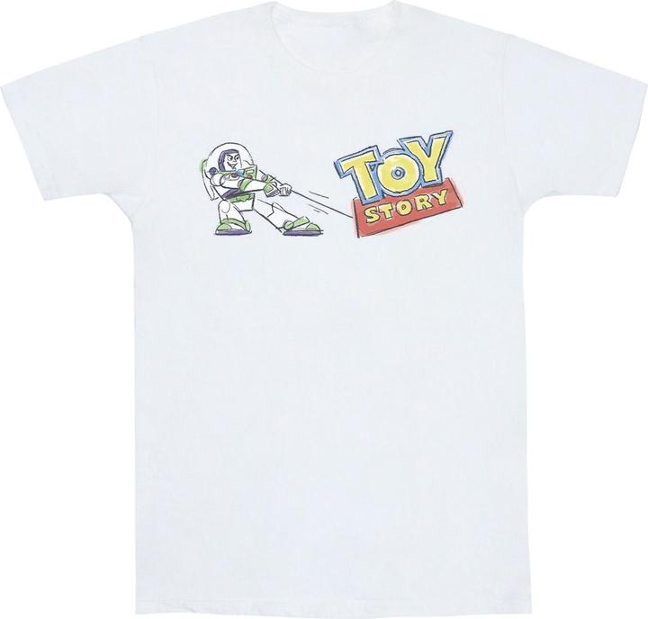 Disney Toy Story Buzz Pulling Logo TShirt (XL)