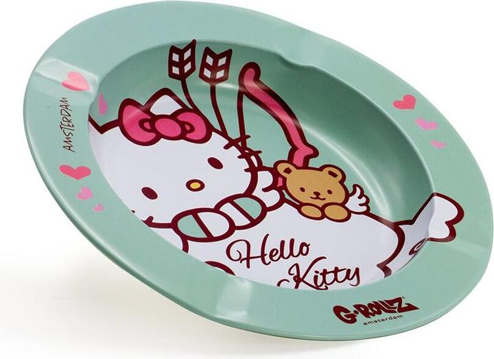 Actual product image G-Rollz Metal Tin Ashtray Hello Kitty Cupido