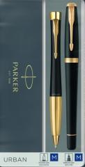 Immagine prodotto Parker Set - Penna stilografica + biro Urban Black GT - 2093381 (Nero, Oro, 2 x)