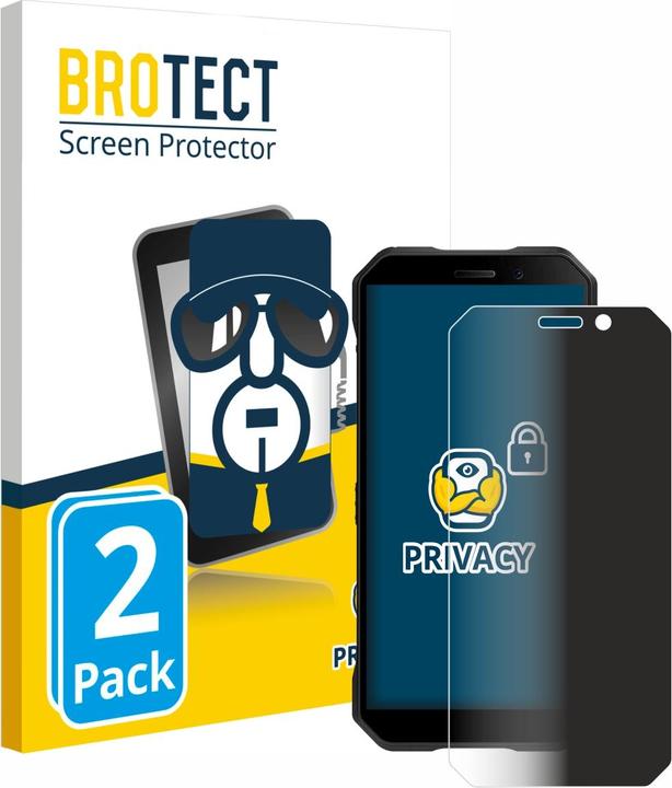 Produktbild BROTECT Sichtschutzfolie Anti-Spy Privacy Folie Blaulicht-Schutz (2 Stück, Doogee S61)