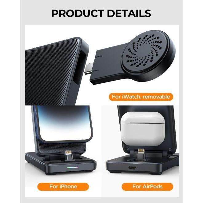 Produktbild Joyroom JR-WQS02 4-in-1 Foldable Charging Station (Lightning Version) (15 W)