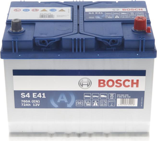 Produktbild Bosch Automotive EFB-Batterie S4E410 (12 V, 72 Ah, 760 A)