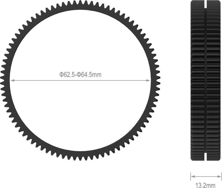 Produktbild SmallRig 62.5- 64.5 Seamless Focus Gear Ring 3291