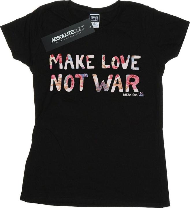 Woodstock Make Love Not War Floral TShirt (M)