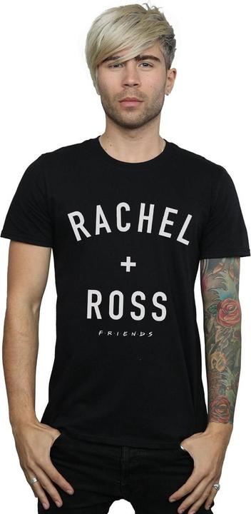 Actual product image Friends Mens Rachel And Ross Text T-Shirt (M)