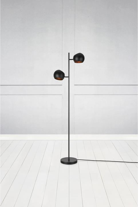 Actual product image Markslöjd Floor lamp Edgar, 2 x E14, max. 40W, black (0 lm, E14)