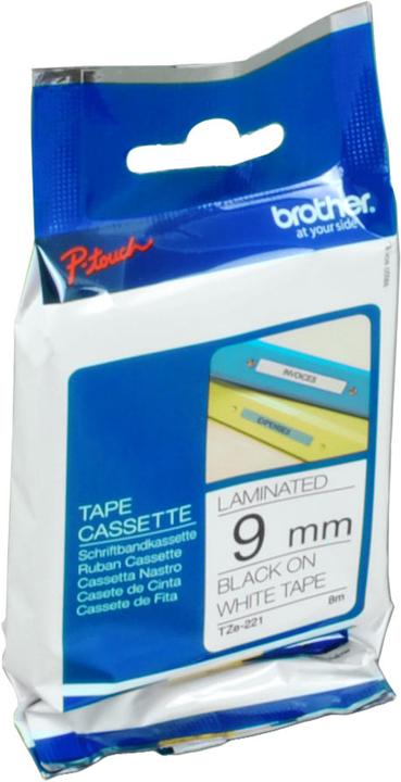 Produktbild Brother TZe-221 (0.90 cm, Weiss, Schwarz)