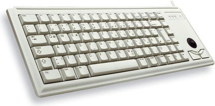 CHERRY Clavier gris 19" Trackball Layout DE (DE, Filaire)