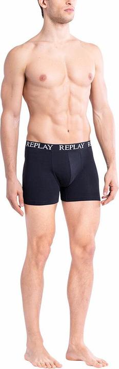 Actual product image Replay Trunk BOXER Style 01/C Basic Cuff Logo in a pack of 2 (L, pack of 2)