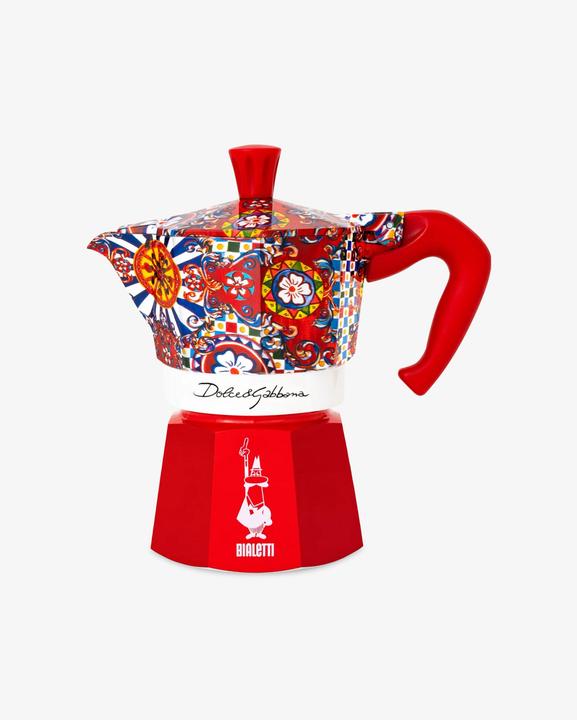Image du produit Bialetti Machine à café expresso Dolce & Gabbana rouge/à petits motifs