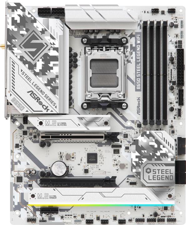 Produktbild AsRock B650 STEEL LEGEND WiFi (AM5, AMD B650, ATX)
