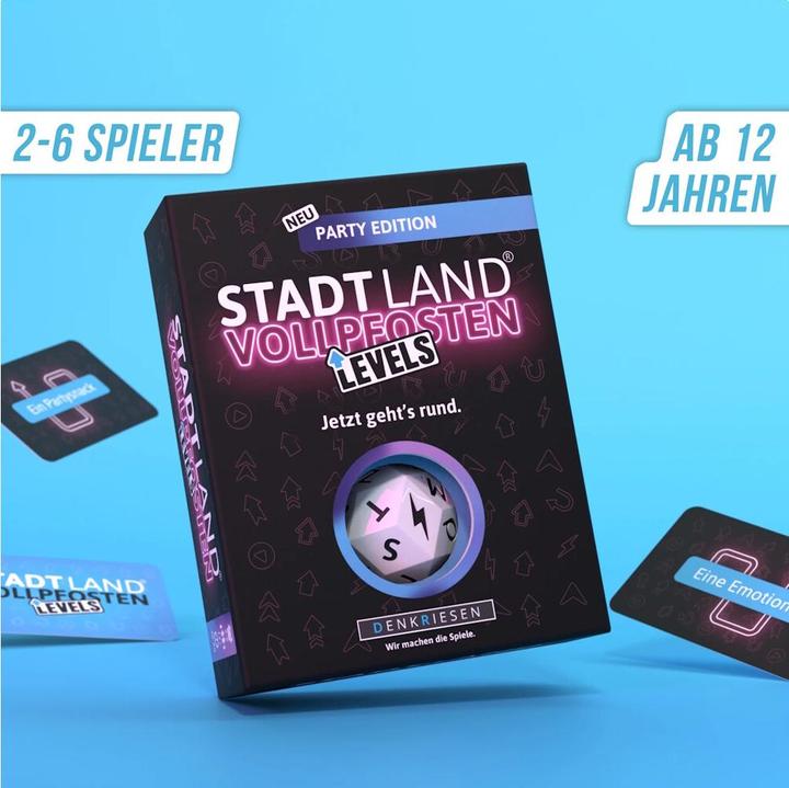 Produktbild Denkriesen - STADT LAND VOLLPFOSTEN® - Levels - PARTY EDITION - "Jetzt geht's rund." (Deutsch)