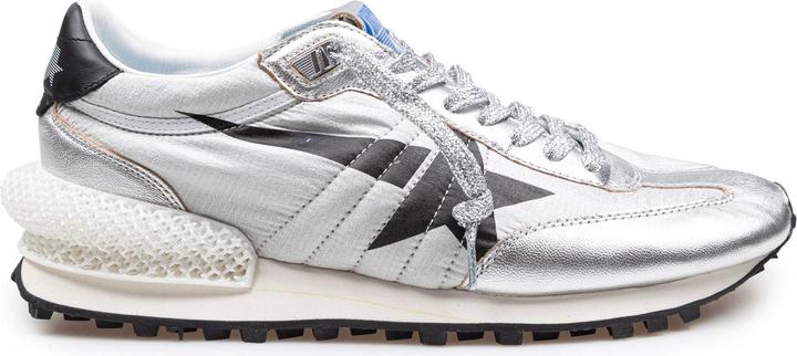 Produktbild Golden Goose running sneakers in leather and nylon color silver/black (40)