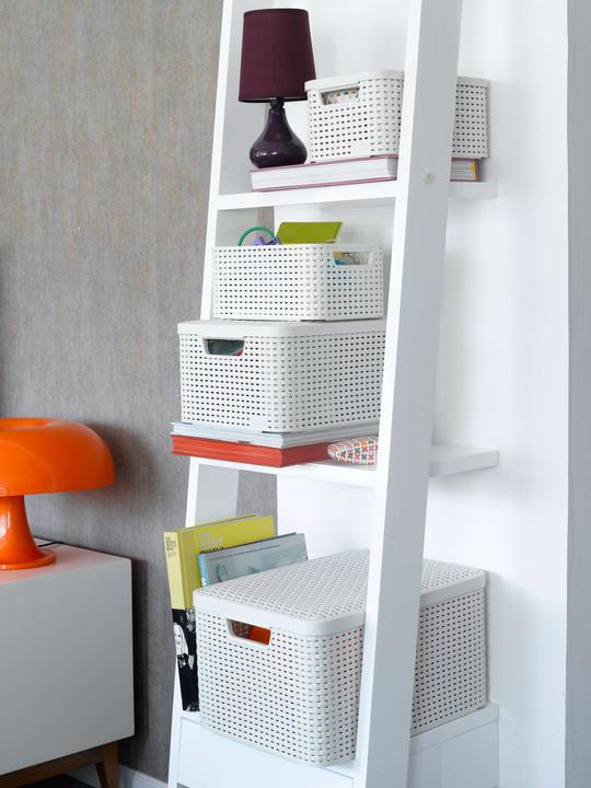 Productafbeelding Curver 3 STYLE opbergdozen crème 44,5 x 33,0 x 24,8 cm (45 x 33 x 25 cm, 30 l)