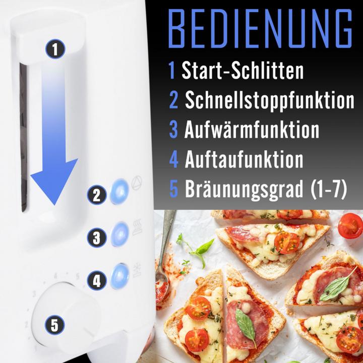 Produktbild Bomann TA 6065 CB Toaster weiss