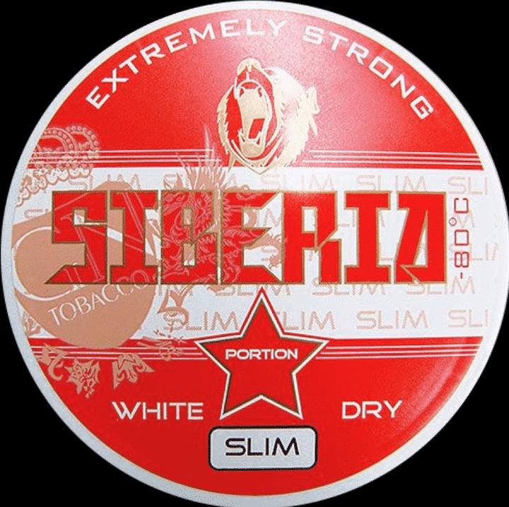 Actual product image Siberia -80 Degrees Extreme White Dry Slim (White Portion, 43 mg)