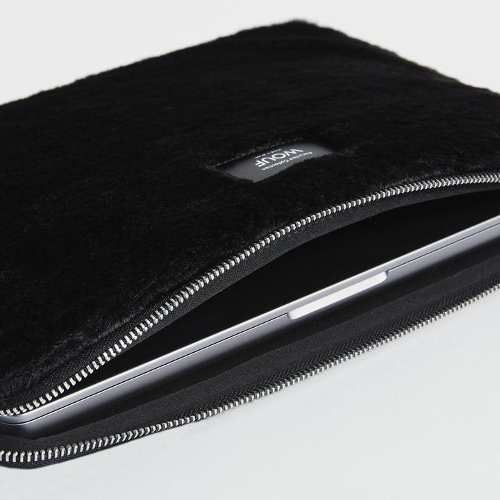 Actual product image Wouf Faux fur laptop sleeve 34 cm (14.96")