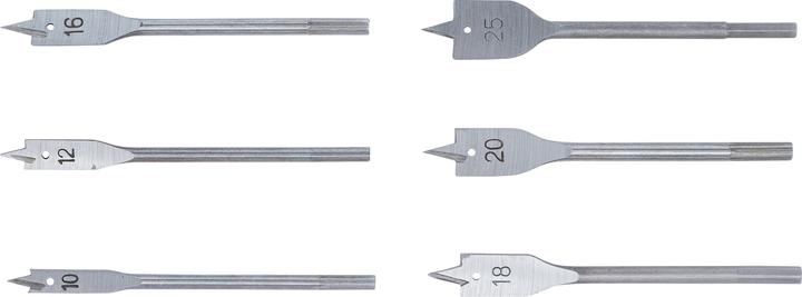 Actual product image BGS Flat Milling Drill Set 10 - 25 mm 6 pcs. (10 - 25 mm)