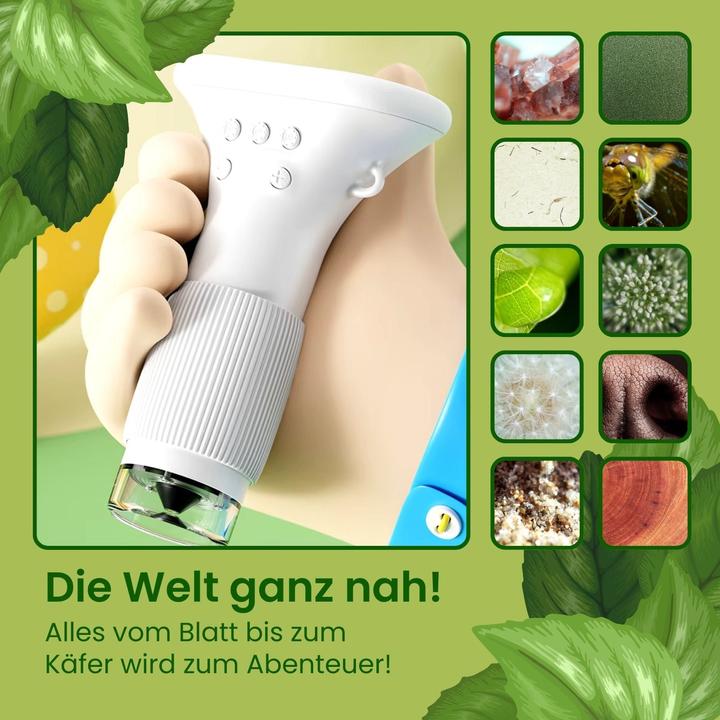 Image du produit Hermex Microscope portable pour enfants Mini microscope à main Microscope portable