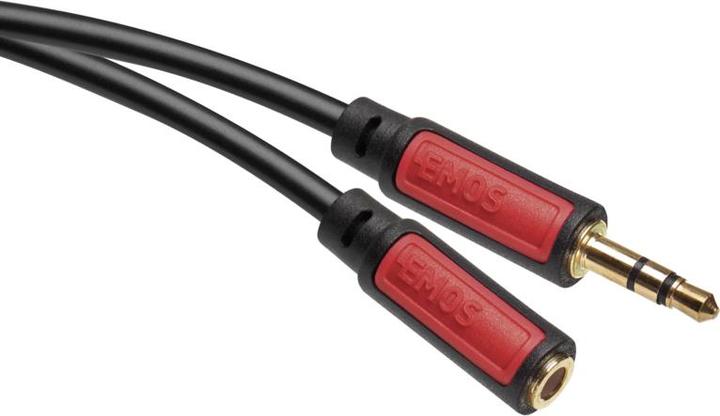 Produktbild Emos Klinkenkabel 3,5mm stereo, Stecker - 3,5mm Buchse, 5m (5 m)
