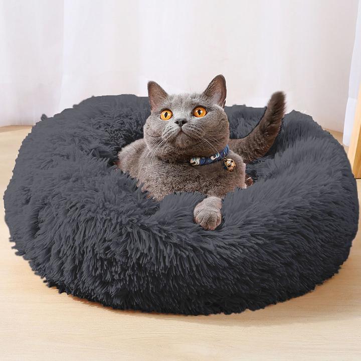 Immagine prodotto Intirilife Letto per animali in grigio diametro 100 cm (Gatto, Cane)