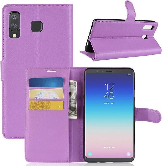 Actual product image MU Classic Litchi Leather Bookcover Series (Samsung Galaxy A9, Samsung Galaxy A8 Star)