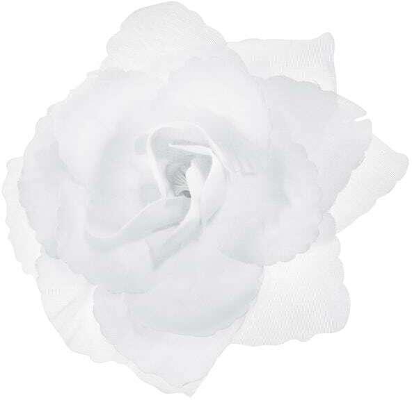 Produktbild Partydeco Partyaccessoire Autodekoration Rose Selbstklebend Weiss