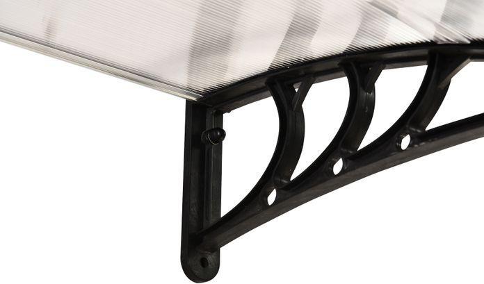 Image du produit Swisshandel24 Auvent porte d'entrée 75 x 100 cm Polycarbonate Transparent