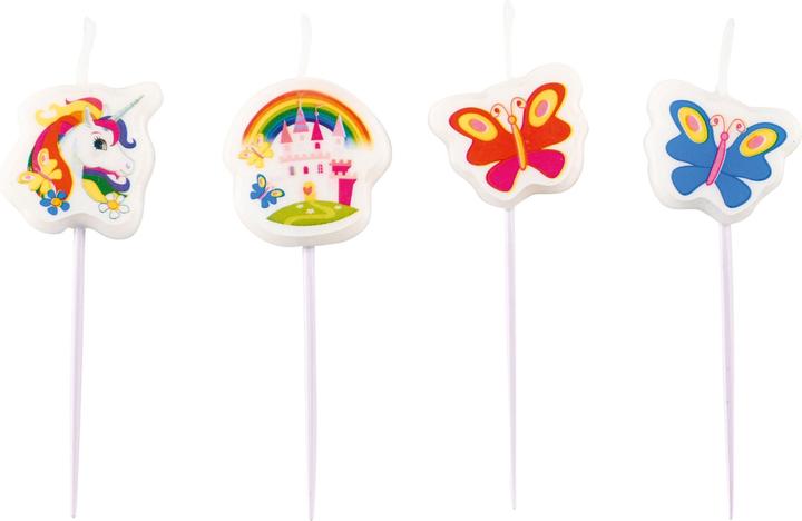 Produktbild Amscan 4 Figurenkerzen Einhorn (4 x)
