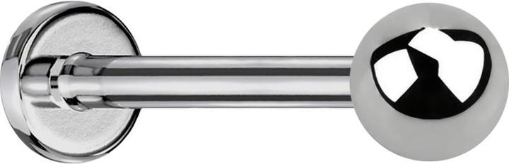 Star Piercing Micro Labret Innengewinde silber mit Kugel (ohne Messing, Titan G23)