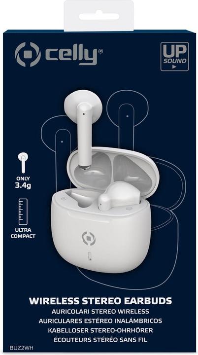 Actual product image Celly Earbuds Buz2wh White (40 h, Wireless)