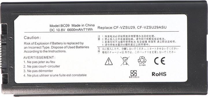 Actual product image Panasonic Battery CF-29 Battery, CF-29A, CF-29E, CF-51, CF-52 (9 Cells, 6600 mAh)
