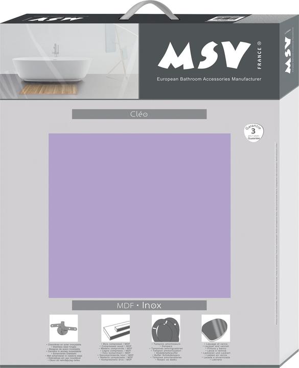 Actual product image Steinbach Toilet seat Mdf lavender