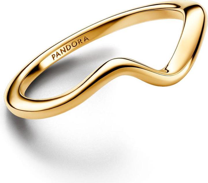 Produktbild Pandora Vergoldeter Polierte Welle Ring (54)