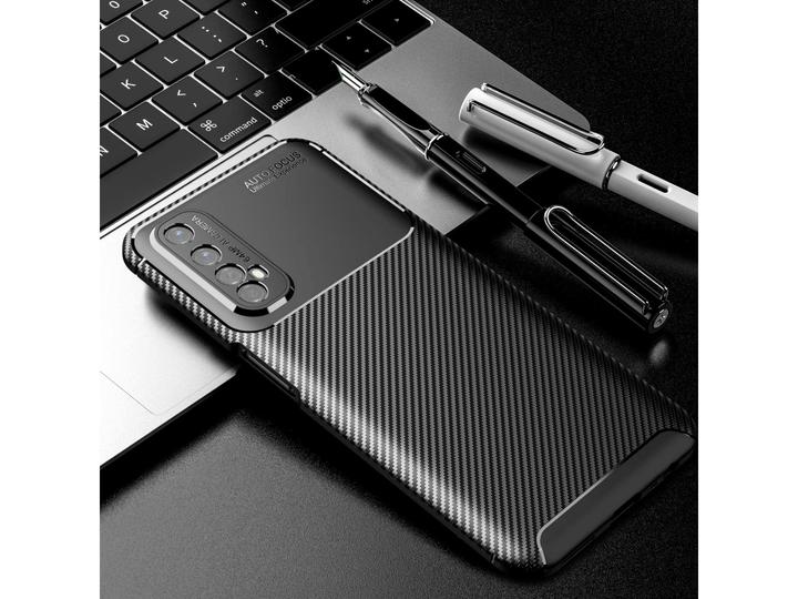 Immagine prodotto Screenguard Custodia Realme 7 Cover Carbon Design TPU (Realme 7)
