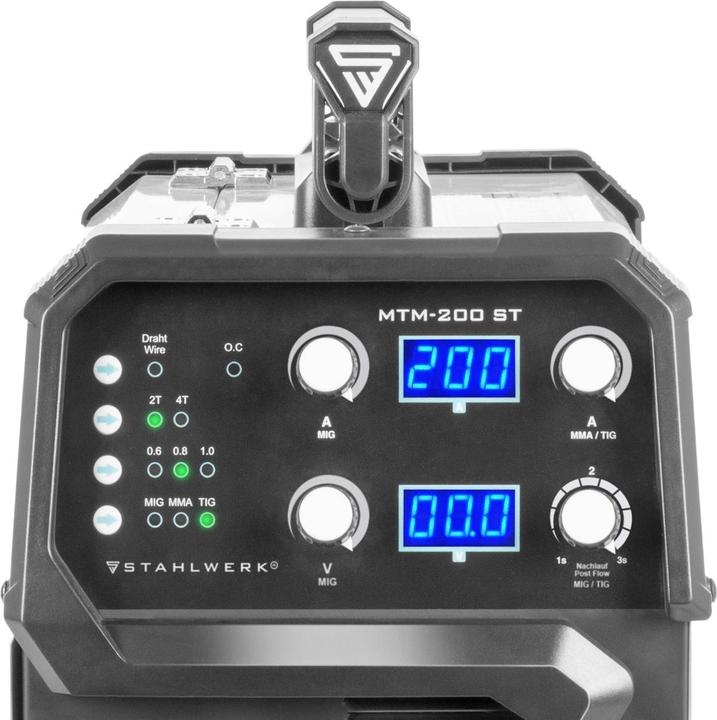 Stahlwerk Kombi-Schweissgerät MTM-200 ST 3-in-1 mit 200 A synergischer Drahtvorschub