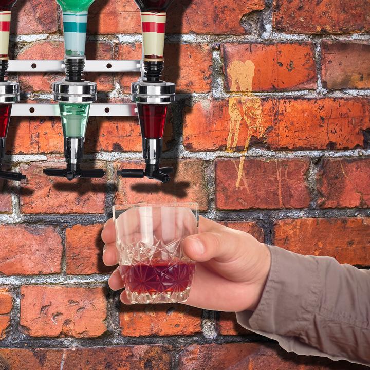 Actual product image Relaxdays Wall-Mount Bar Butler (Dosing spout + pourer)