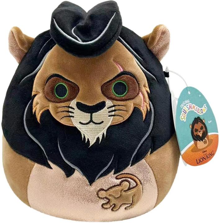 Squishmallows Le roi lion Scar, 20cm (Disney Lion King) (20 cm)
