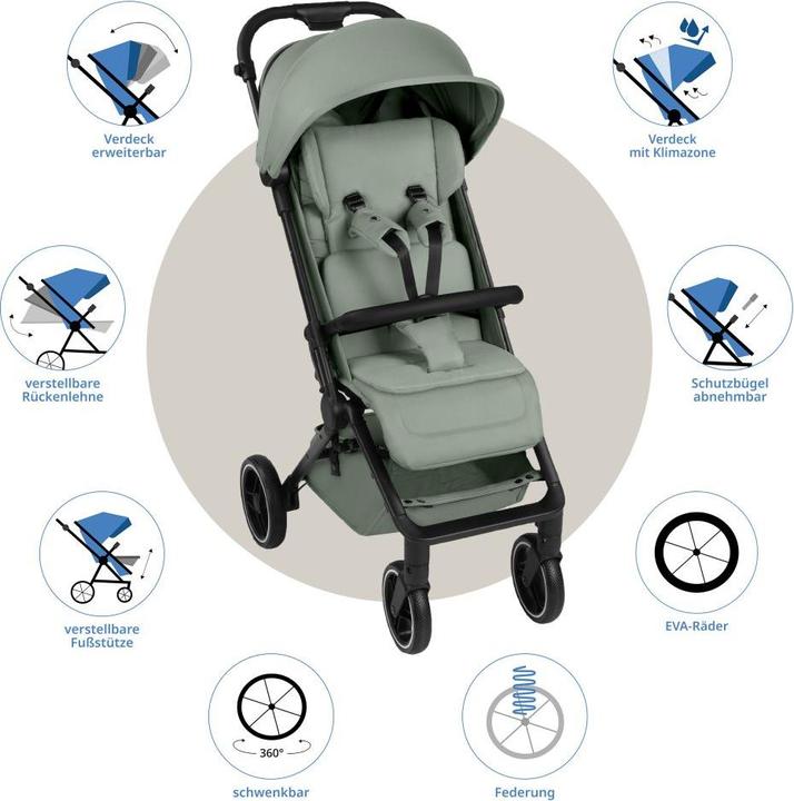 Produktbild ABC Design Ping 3 Trekking Buggy - Reisebuggy ab 6 Monaten bis 22 kg