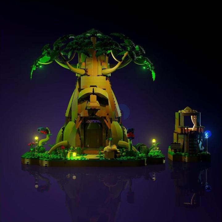 Actual product image Light my bricks LMB 2.0 LED Light Set for LEGO 77092 The Legend of Zelda - Deku Tree 2-in-1