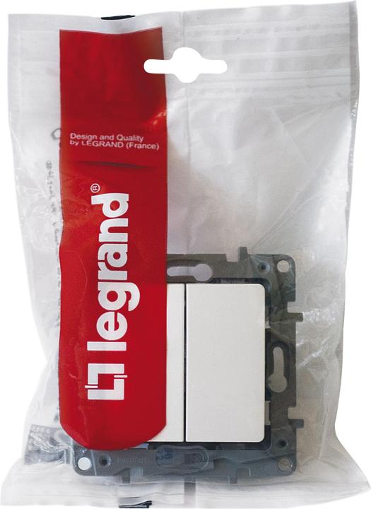 Image du produit Legrand Interrupteur Niloe double inverseur 664502 10AX avec borniers à fiches et griffes à expansion