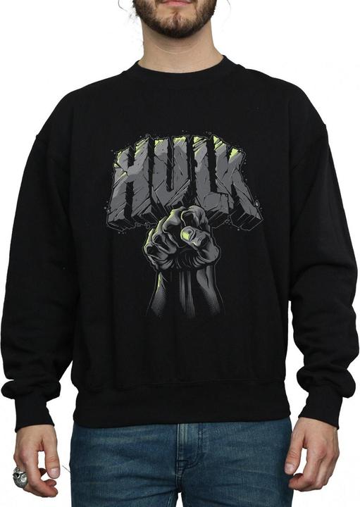Actual product image Mens Hulk Punch Logo Sweatshirt (L)