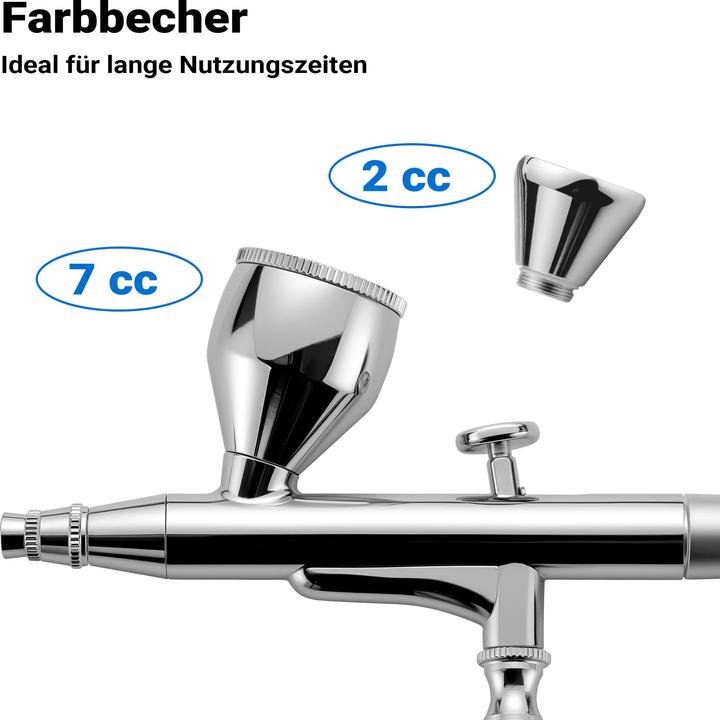 Image du produit Wiltec Aérographe X501 Air Brush Designs avec buse de 0,3mm Godet à liquide