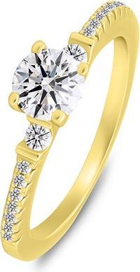 Produktbild Brilio Silver - Delicate gold-plated ring with zircons RI139Y - Circuit: 60 mm (60)