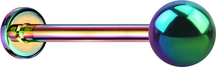 Star Piercing Micro Threadless Labret farbig mit Kugel (ohne Messing, Chirurgenstahl 316L)