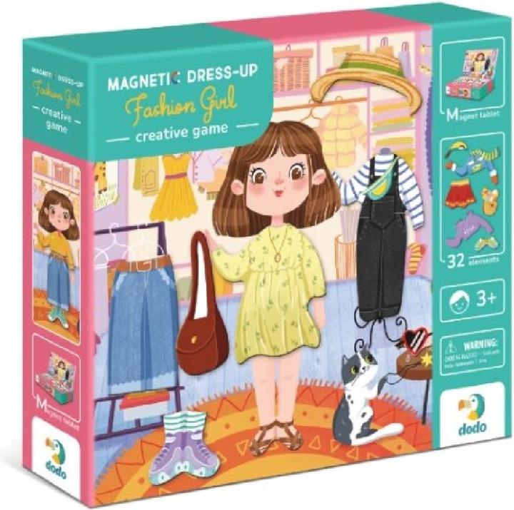 Produktbild Dodo Magnetisches Spiel - Modemädchen - Ankleide - Kreativität