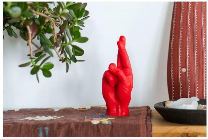 Actual product image Candle Hand crossed fingers (1 pcs.)