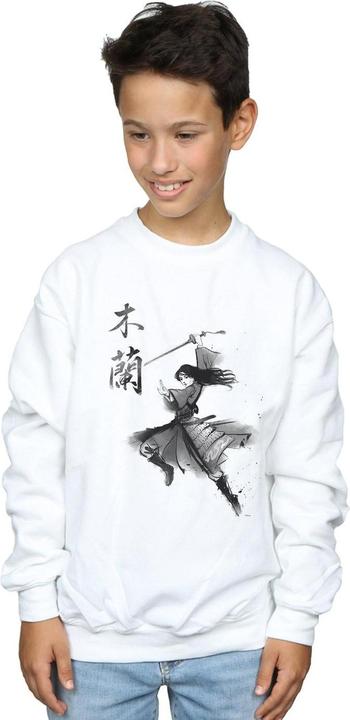 Actual product image Disney Boys Mulan Movie Sword Jump Sweatshirt (152, 158)