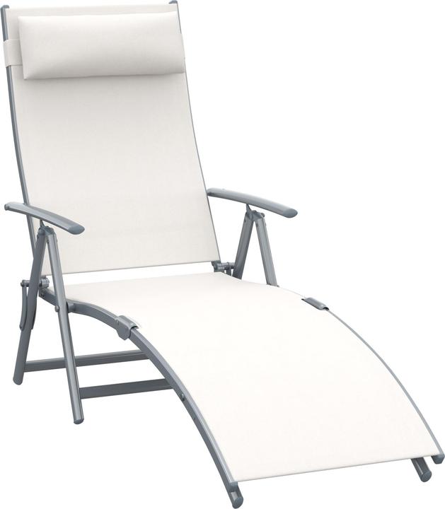 Outsunny Garden lounger with cushion (180 cm)